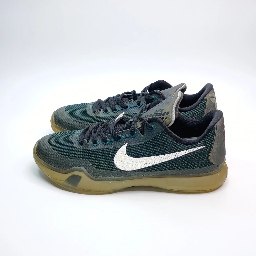 Nike Kobe 10 Emerald City Deep Royal Blue Green 726067-308 Kids Size 7Y